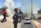 Atiende Gobierno de Nayarit reporte de incendio en alcantarillas en la zona centro de Tepic