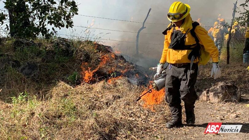 Concluye con éxito quema prescrita en el cerro de Sangangüey