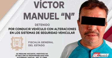 Detienen sujeto por conducir vehículo con alteraciones en los sistemas de seguridad vehicular