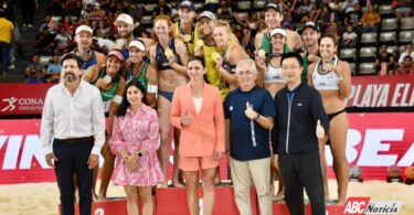 Encabeza Juan Antonio Echeagaray ceremonia de premiación del Tour Mundial de Voleibol de Playa realizado en Tepic