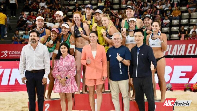 Encabeza Juan Antonio Echeagaray ceremonia de premiación del Tour Mundial de Voleibol de Playa realizado en Tepic