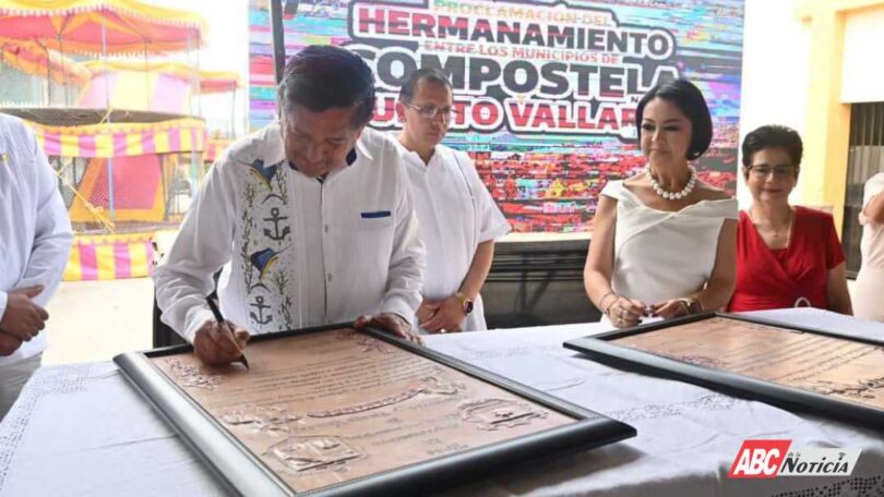 En un acto histórico se firma el acuerdo de hermanamiento entre Compostela y Puerto Vallarta