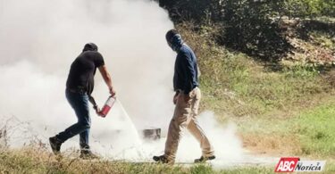 Listos los comerciantes para sofocar un incendio