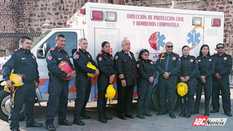 Protección Civil y Bomberos de Compostela recibe ambulancia del Club Rotario