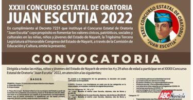 Realizará Congreso de Nayarit Concurso Estatal de Oratoria Juan Escutia 2022