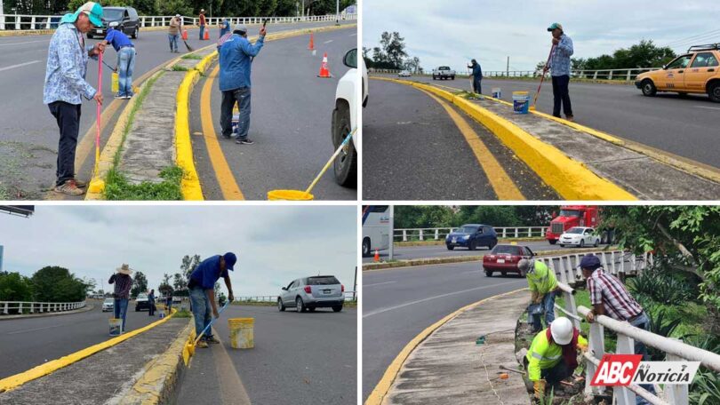 Atiende Gobierno de Tepic la avenida Insurgentes con balizamiento