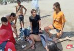 Rescatan a dos personas con dificultad para salir del mar en Bahía de Banderas