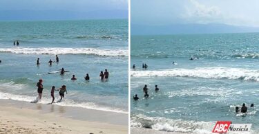 Rescatan Guardavidas de Nayarit a una persona que presentara dificultades para salir del mar