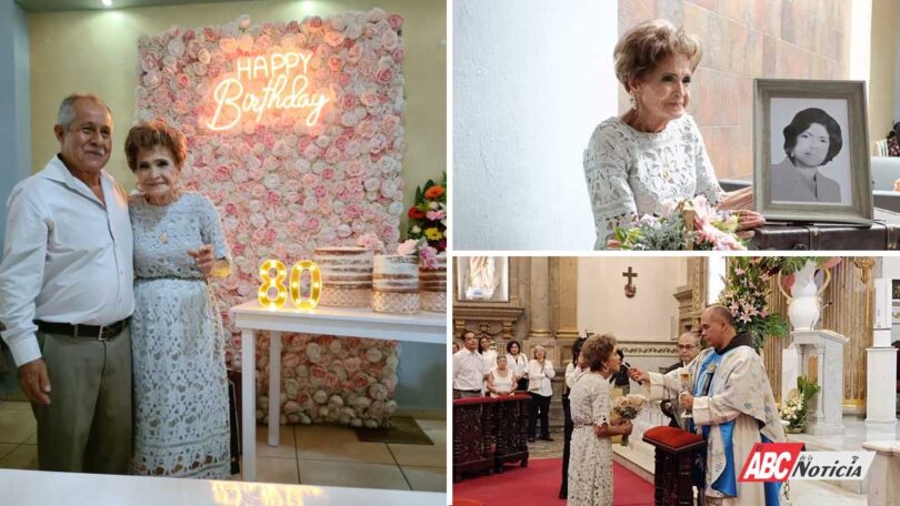 Eloisa Pérez Abundis celebra sus ochenta años de vida