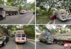 Atiende Bomberos de Nayarit hecho de tránsito en la carretera Federal 200