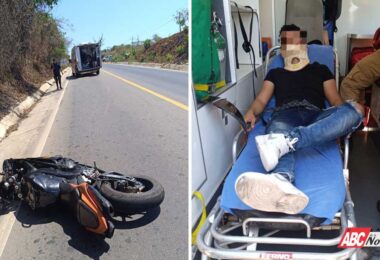 Ángeles Nayaritas brindan atención prehospitalaria en un hecho de tránsito en la carretera Federal 200