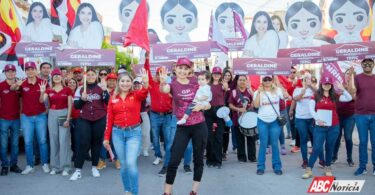 Geraldine cumple a la colonia Santa Teresita donde habrá más agua