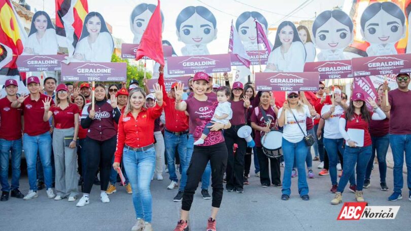 Geraldine cumple a la colonia Santa Teresita donde habrá más agua