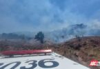 Sofocan Bomberos de Nayarit incendio de pastizal en el municipio de Compostela