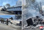 Sofocan bomberos incendio de un tráiler en Santa María del Oro