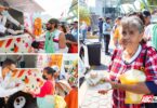 Con la entrega de alimentos preparados calientes y gratuitos