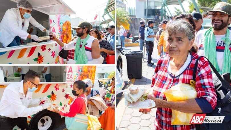 Con la entrega de alimentos preparados calientes y gratuitos