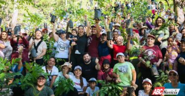 Geraldine salva al cerro de San Juan en el tercer domingo de reforestación