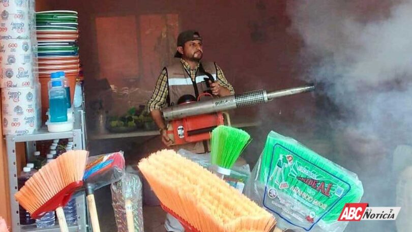 Continúan los trabajos de nebulización en Tepic para combatir el dengue