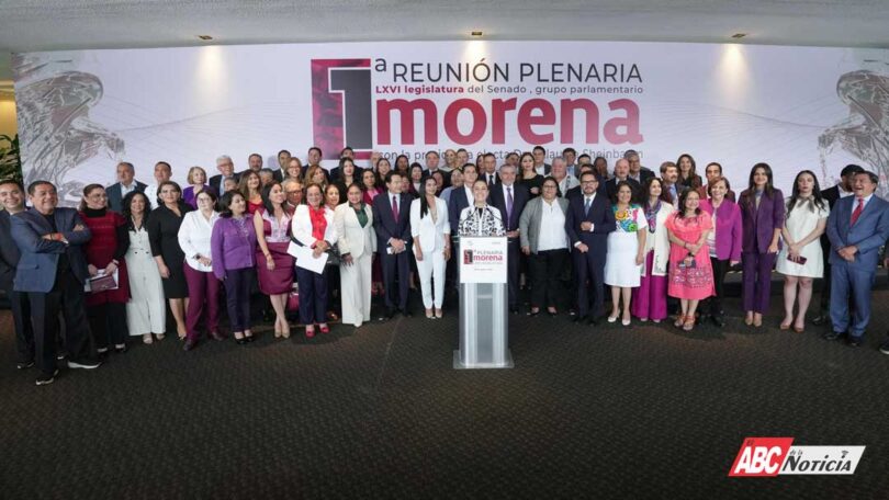 Claudia Sheinbaum celebra bancada histórica de Morena con 66 senadores y senadoras