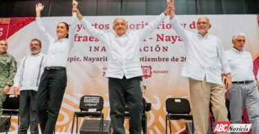 AMLO y Claudia Sheinbaum en Nayarit: agradecimientos por la transformación del estado