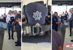 Gobernador Miguel Ángel Navarro entrega uniformes y equipo a la Policía Estatal