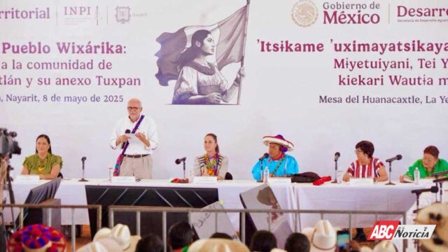 Restituyen tierras al pueblo Wixárika en un hecho histórico encabezado por la presidenta Claudia Sheinbaum