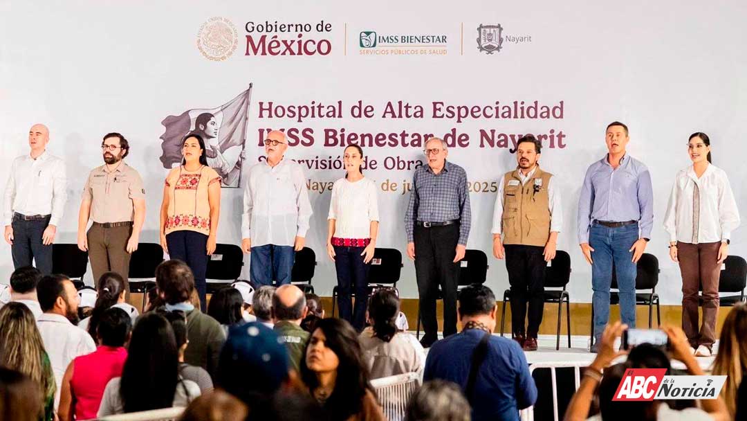 Geraldine acompaña a Claudia Sheinbaum en su gira por Tepic