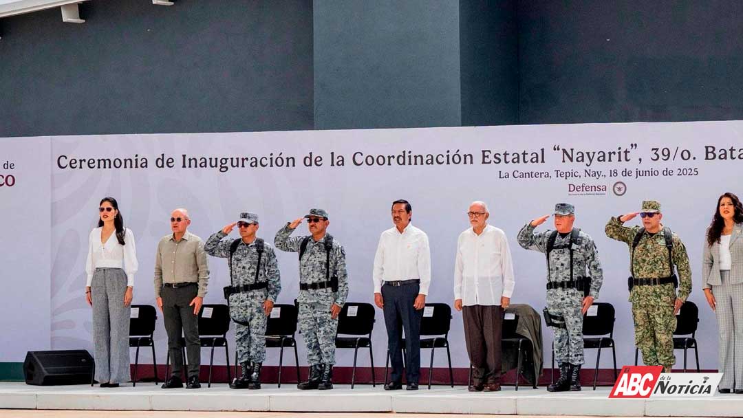 Geraldine asiste a inauguración de nueva sede de la Guardia Nacional en Nayarit