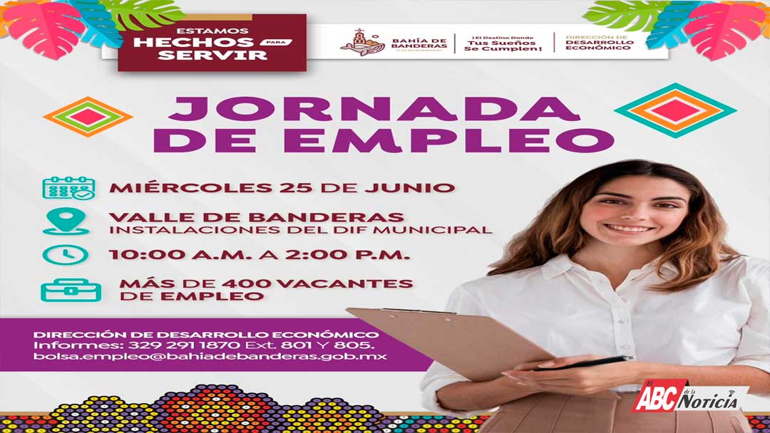 Héctor Santana y el Gobierno de Bahía de Banderas lanza Jornada de Empleo con más de 400 vacantes