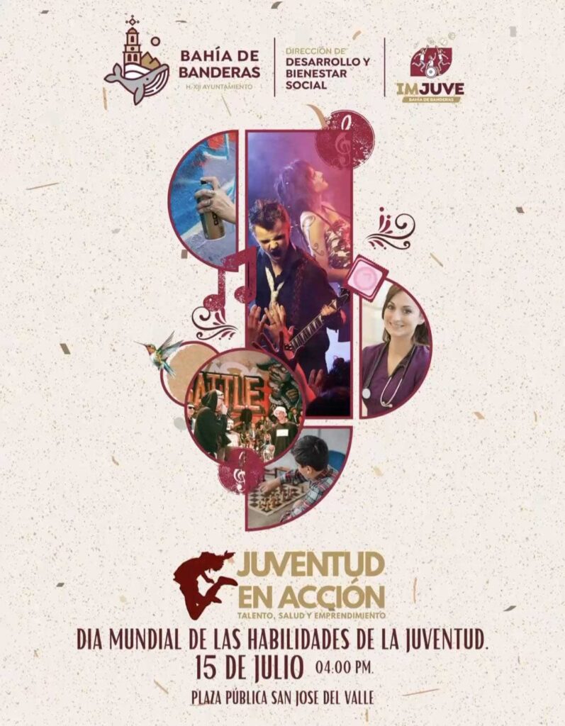 Bahía de Banderas celebrará el Día Mundial de las Habilidades de la Juventud con el evento “Juventud en Acción”