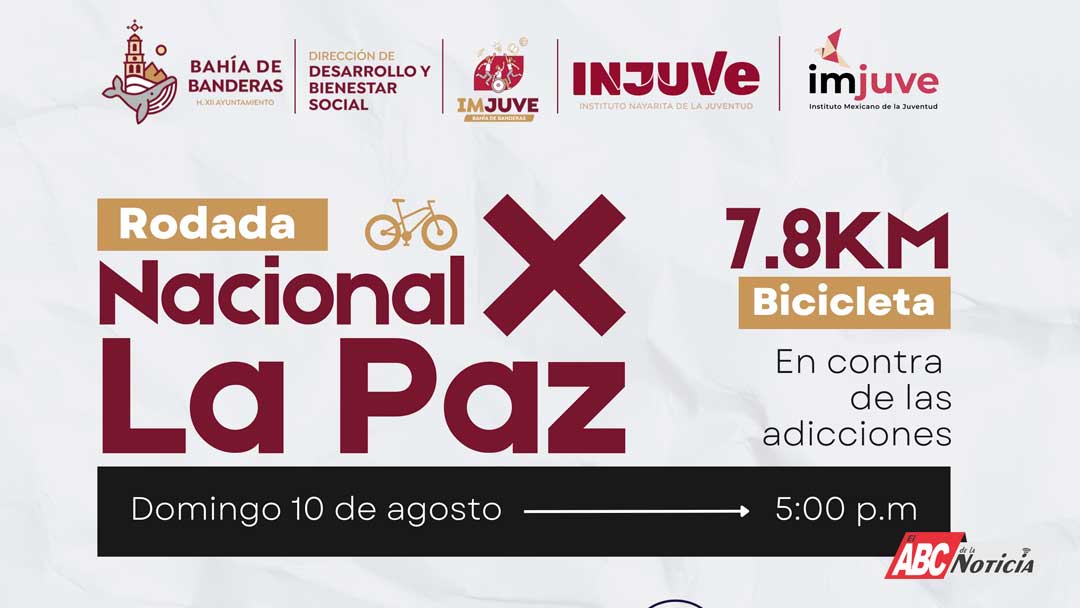 Bahía de Banderas invita a la “Rodada Nacional por la Paz” en contra de las adicciones