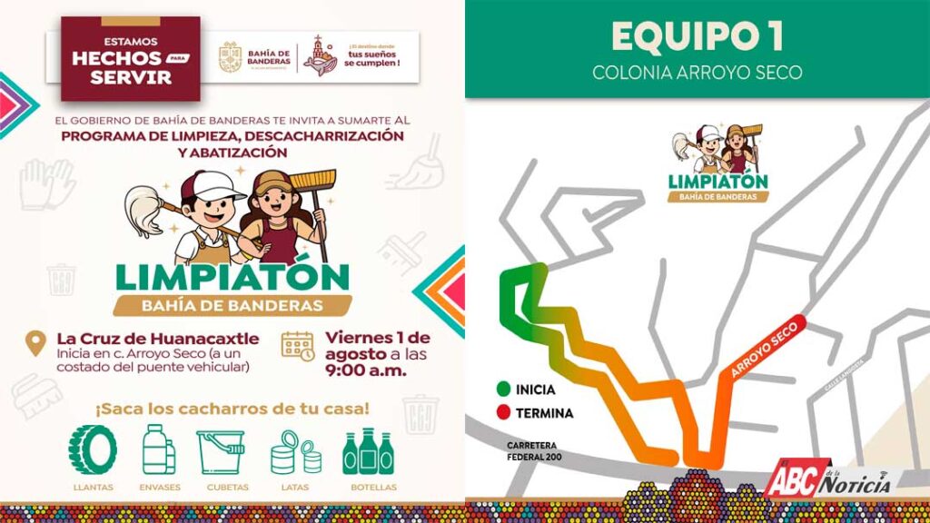 El “Limpiatón” llegará a La Cruz de Huanacaxtle