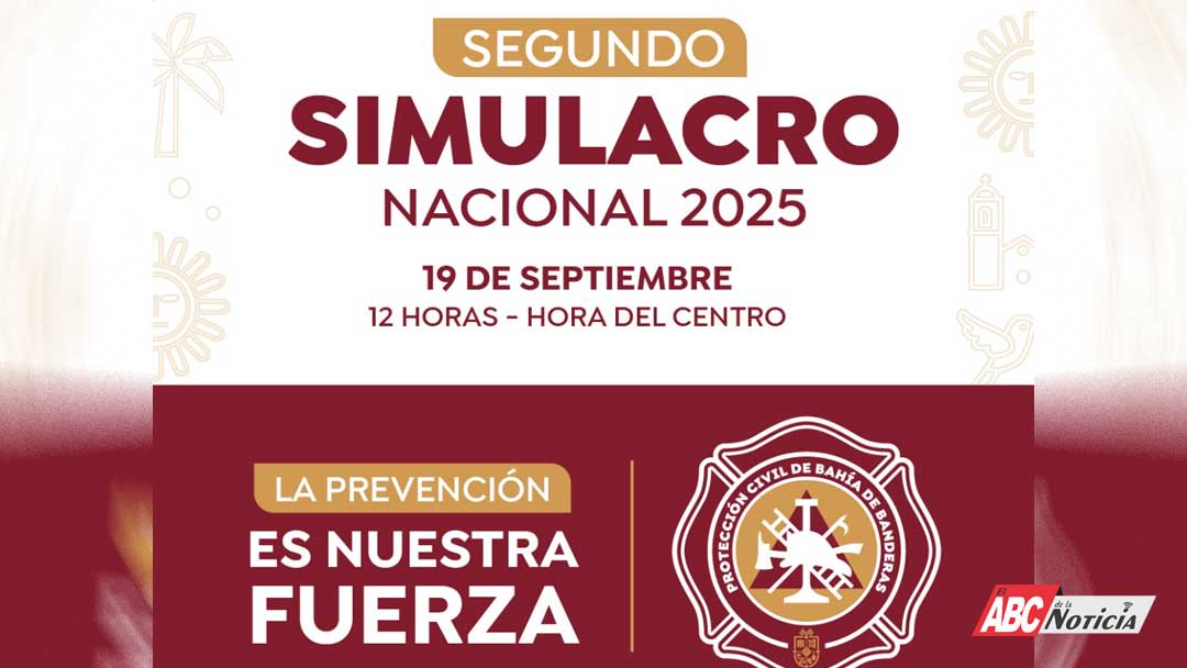 Bahía de Banderas listo para el Simulacro Nacional 2025