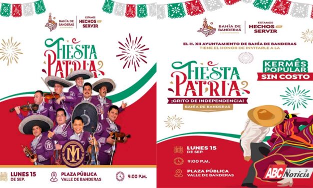 Bahía de Banderas vivirá una gran Fiesta Patria