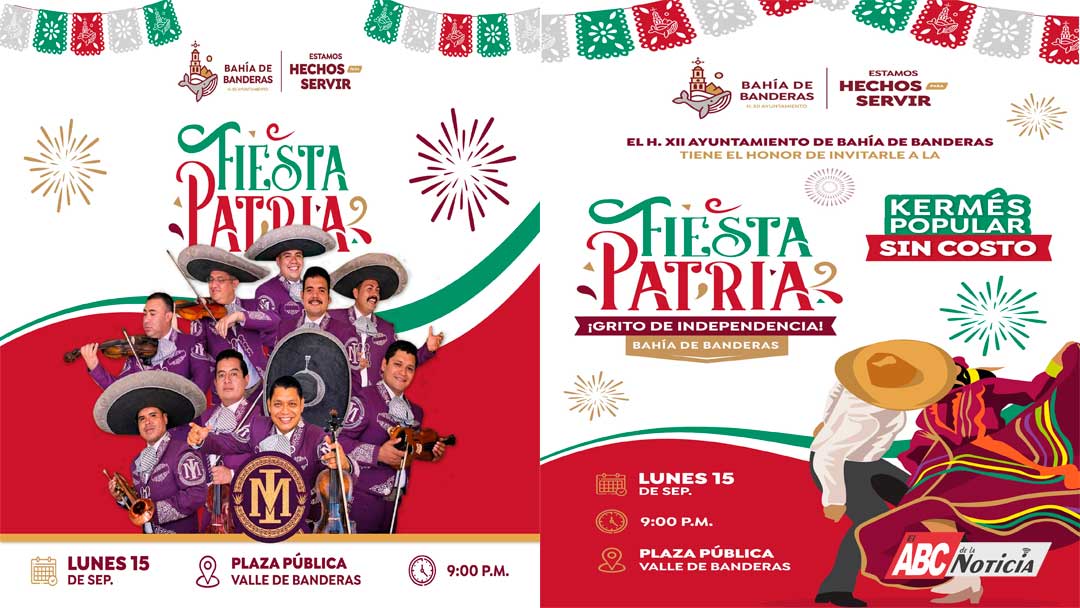 Bahía de Banderas vivirá una gran Fiesta Patria