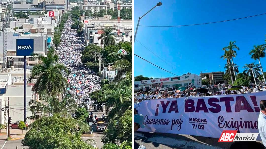 Miles marchan por la paz en Culiacán