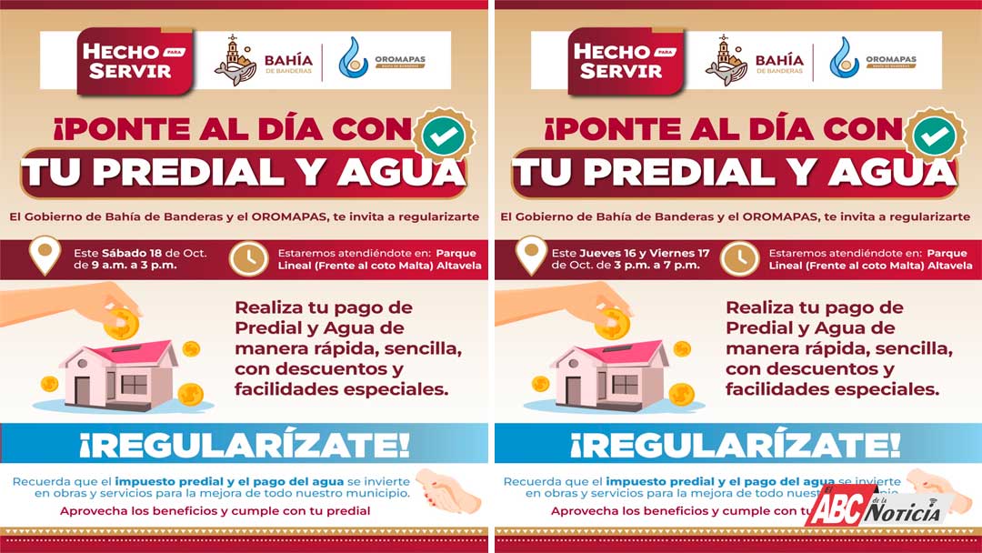 Continuará Jornada de Regularización de Agua y Predial en Altavela