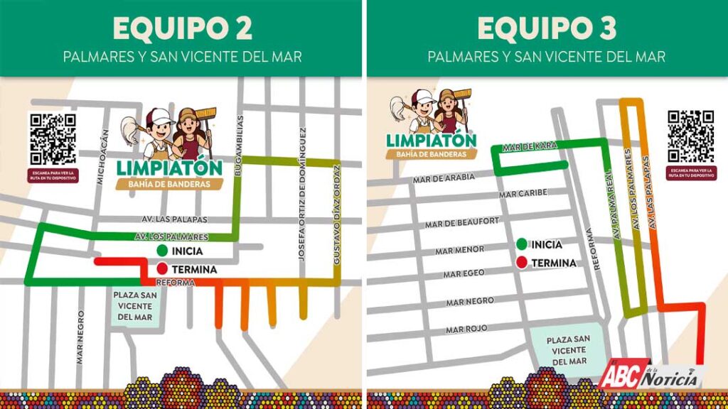 El Limpiatón llegará a la colonia Palmares y San Vicente del Mar