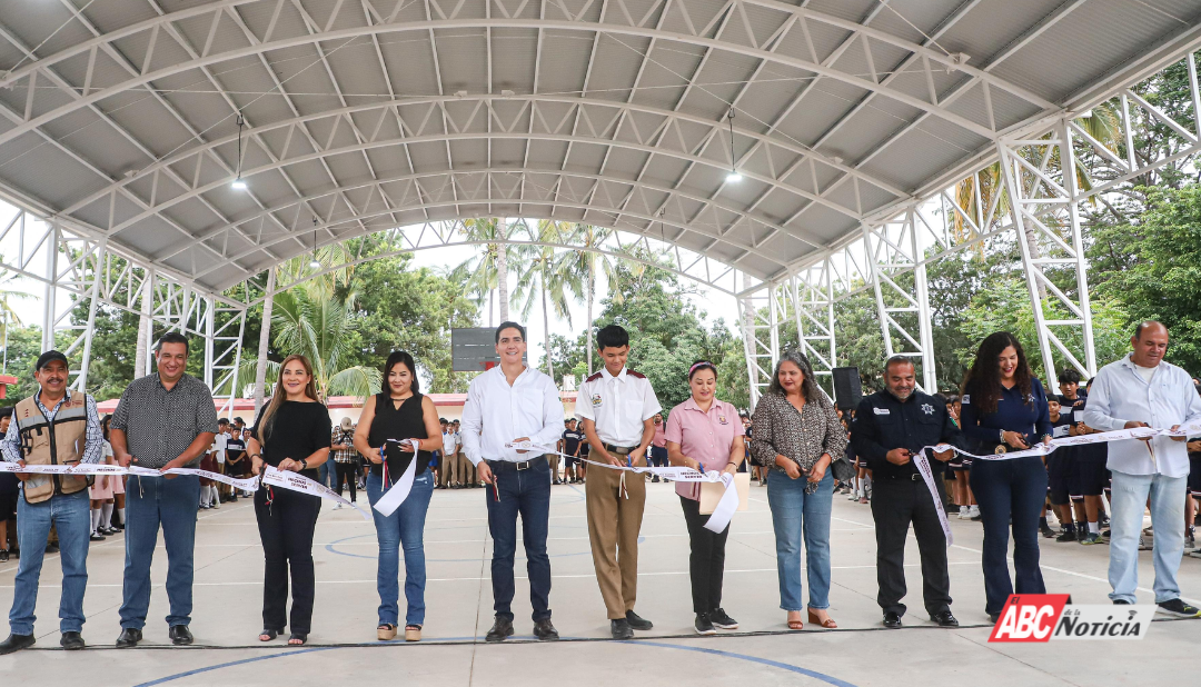 Héctor Santana cumple compromiso con la educación y fortalece la infraestructura educativa con nueva techumbre