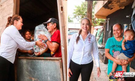 Héctor Santana y Margui Zuñiga entregan apoyo a familias afectadas por inundaciones