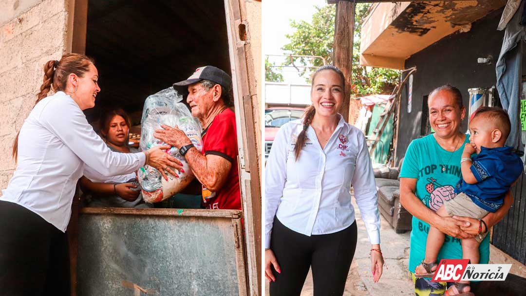 Héctor Santana y Margui Zuñiga entregan apoyo a familias afectadas por inundaciones