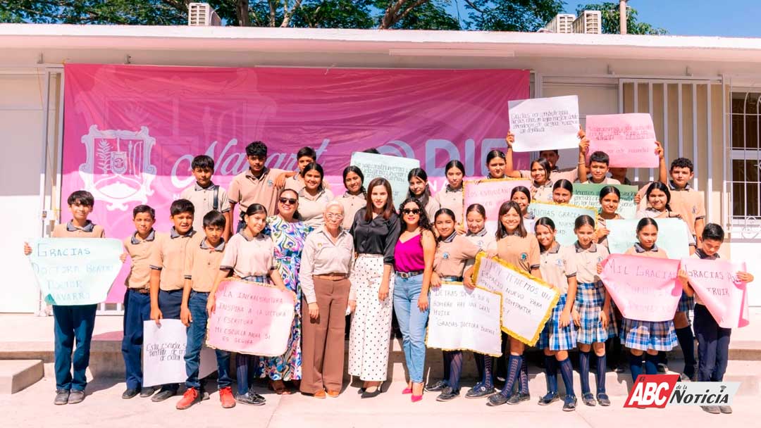 Beatriz Estrada transforma espacios educativos en beneficio de la niñez nayarita