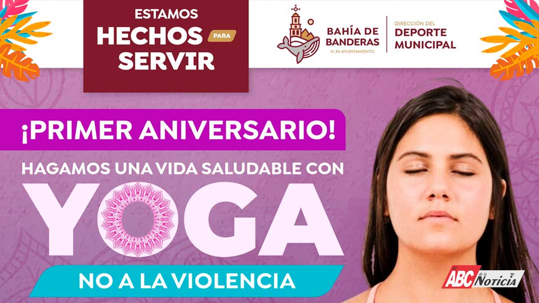 El Gobierno de Bahía de Banderas invita a celebrar el primer aniversario de “Hagamos una vida saludable con Yoga”