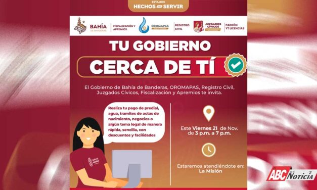 La Jornada “Tu Gobierno Cerca de Ti” estará atendiendo desde, Valle Esmeralda y La Misión