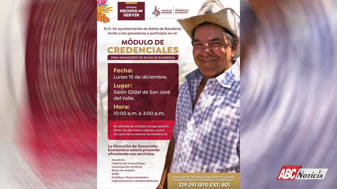 San José del Valle será sede del módulo de credenciales para ganaderos