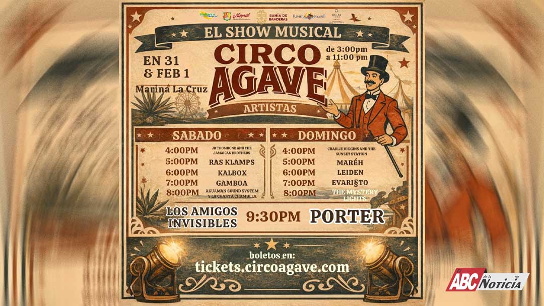 Circo Agave 2026 llegará a la Marina Riviera Nayarit