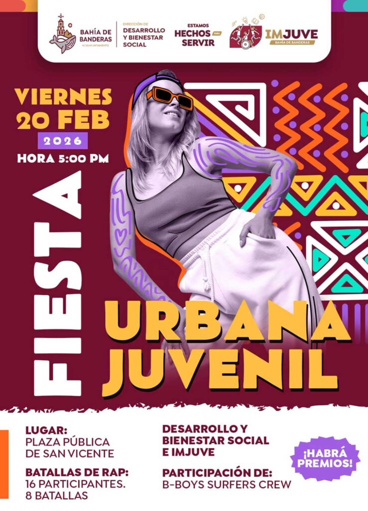 Bahía de Banderas impulsa el talento joven con la Fiesta Urbana Juvenil
