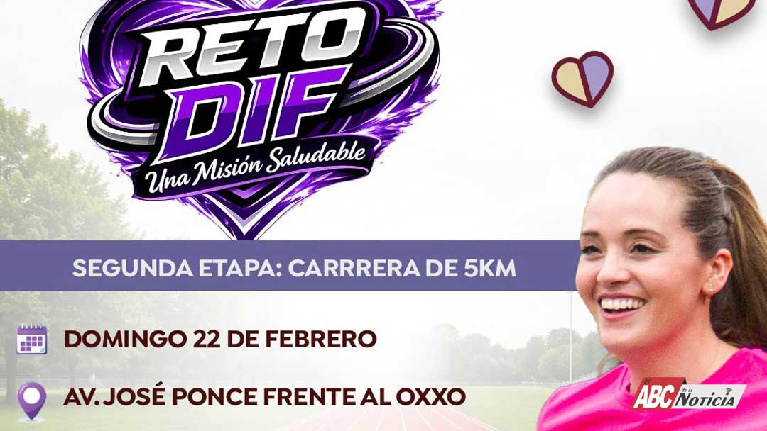 Héctor Santana y Margui Zúñiga impulsan la segunda etapa del Reto DIF con carrera de 5K