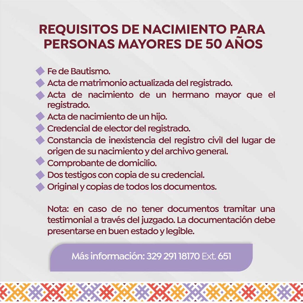 Continúa la campaña de registro de nacimiento extemporáneo